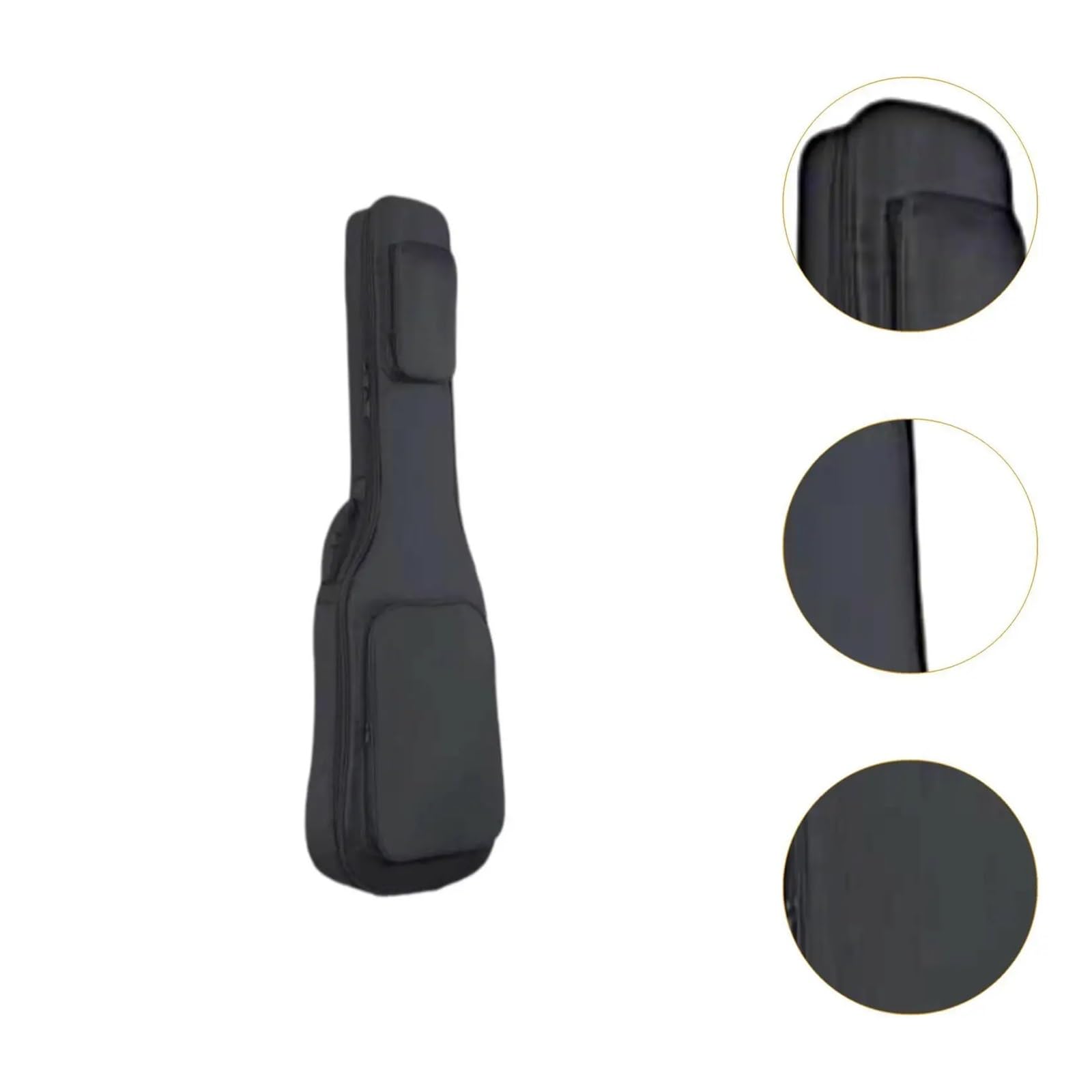 Funda para Guitarra Bolsa for bajo eléctrico, Ligera, Impermeable, a Prueba de Golpes, con Acolchado Grueso y Doble(Grey)