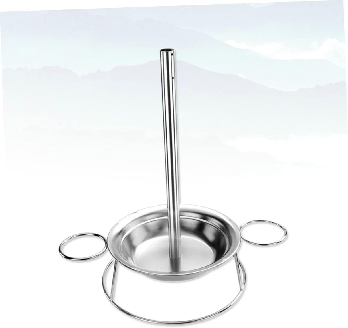 Ciieeo Stainless Steel Chicken Roaster Rack Heavy Duty Upright Holder for Grilling and Baking for Outdoor Camping Charcoal and Gas Grills Easy to Assemble and Disassemble