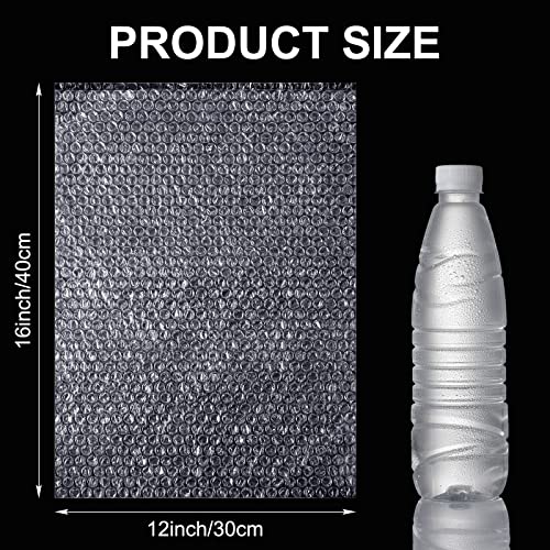 100 Pcs 12 X 16 Inch Clear Bubble Pouches Cushioning Wrap Bags, Double Wall Thickening Shockproof Foam Protective Wrap Bag For Packing, Moving, Shipping, Storage #TOP1