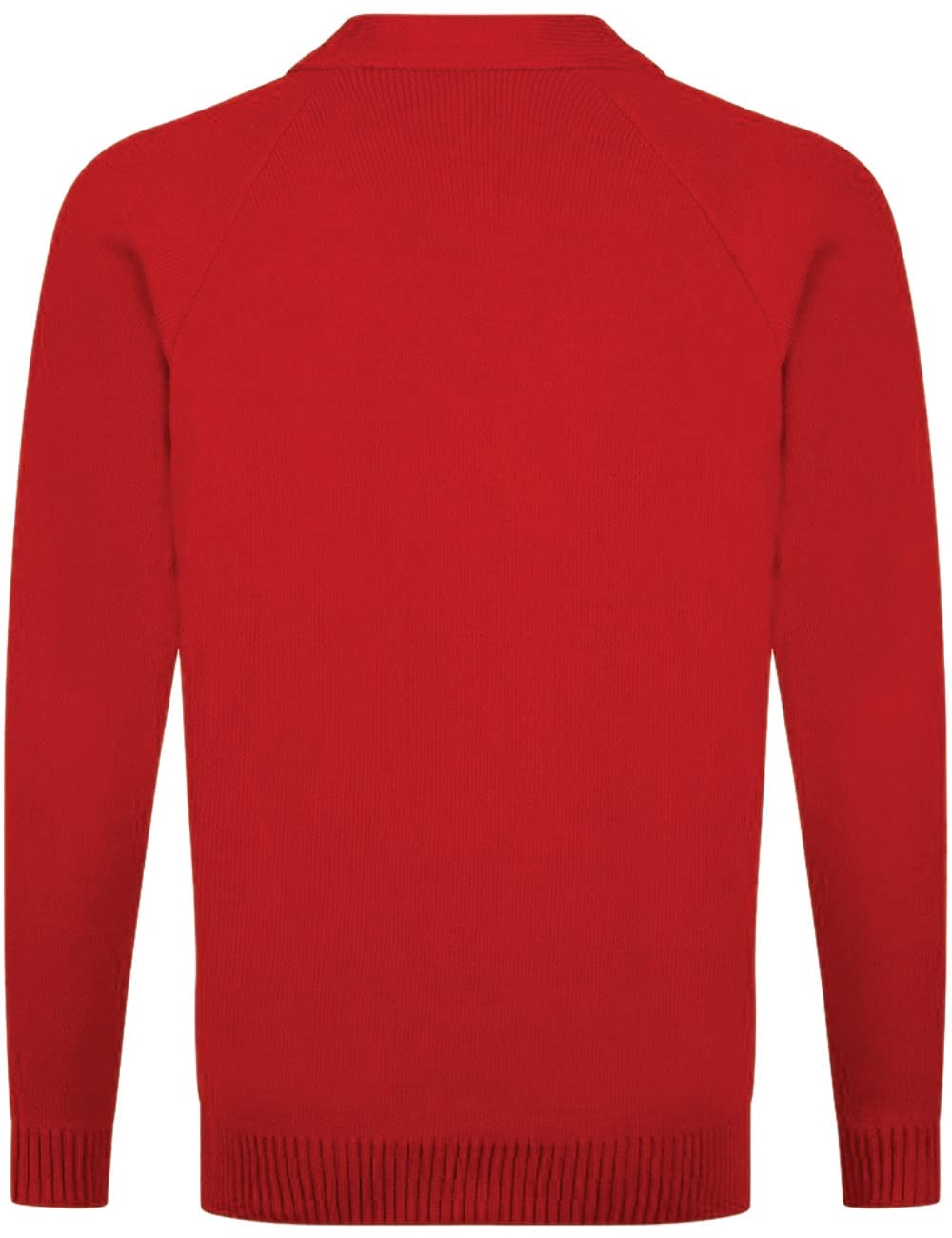 Uniforme de punto escolar para niñas, sudadera de manga larga con botones frontales, suéter de algodón rico