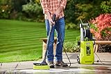 Ryobi Myjka Ciśnieniowa, RY150PWA, Moc Silnika 2000 W, Maksymalne Ciśnienie 150 Bar, Przepływ Wody do 450 L/Godz, Zbiornik na Detergent, Wąż 5 m, Lanca Vario, Lanca Turbo, Szczotka, Dysza