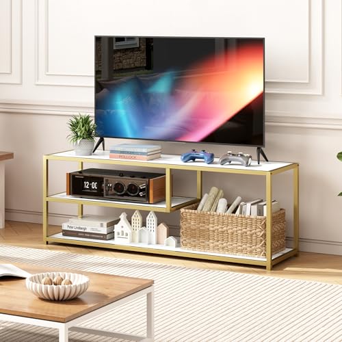 Luxury Marble Top TV Console