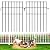 Animal Barrier Fence 19 Pack - 16.7 in(H) x 20.68 ft(L) No Dig Dog Decorative Garden Fence Rustproof Metal Wire Panel Border, Animal Ground Stakes Fencing for Garden, Patio