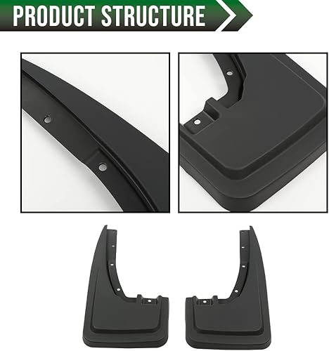 Miniatura 3 de GRAND ORANGE Splash Guards - Juego de 4 guardabarros compatibles con Ford Maverick 2022 2023, NZ6Z-16A550-AA NZ6Z-16A550-BA