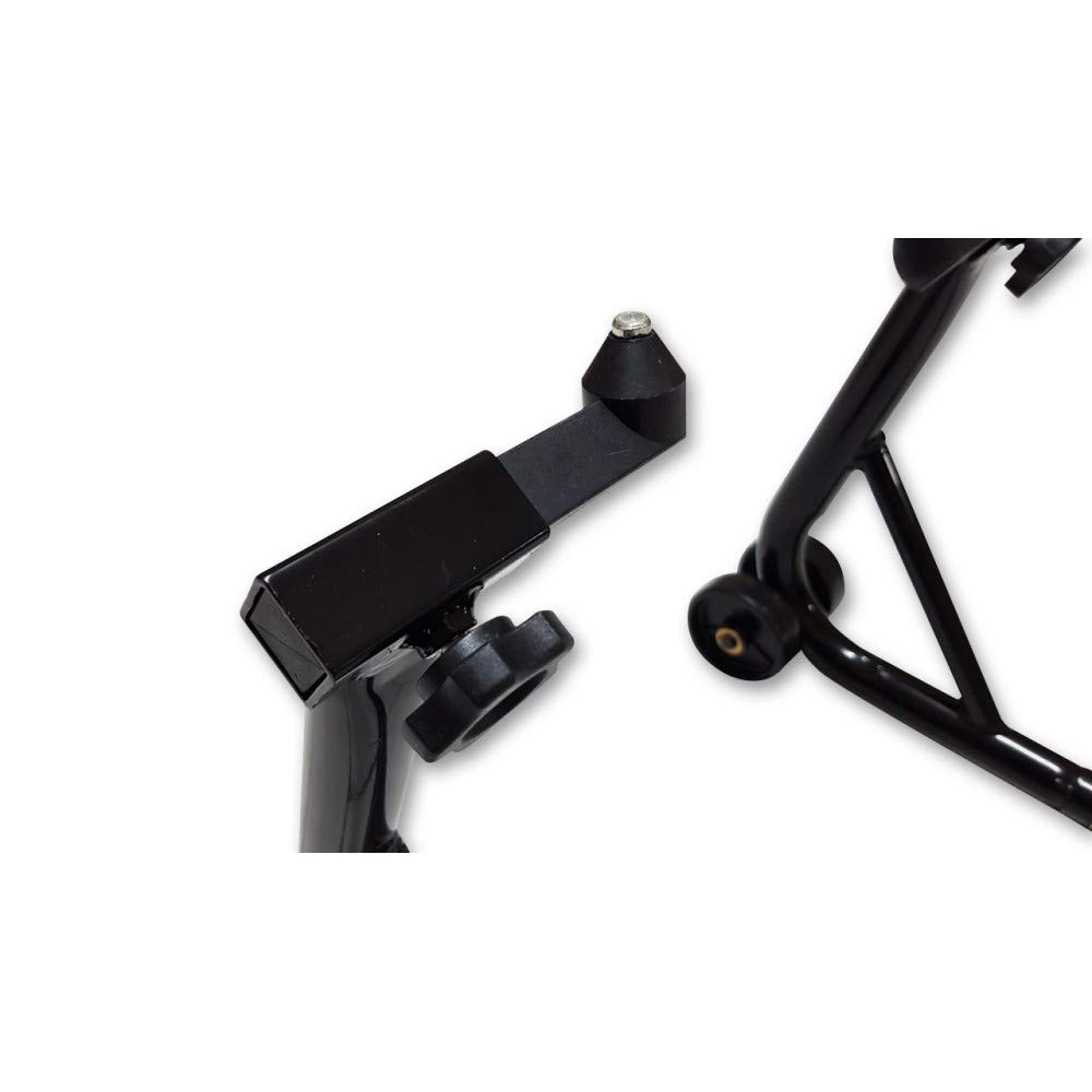 cruizer – Chevalet universel lève-moto avant, réglable avec attaches à cônes et barres de renfort sur les latérales