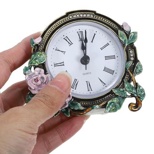 Reloj de mesa vintage de fácil limpieza para decorar el escritorio de casa 5