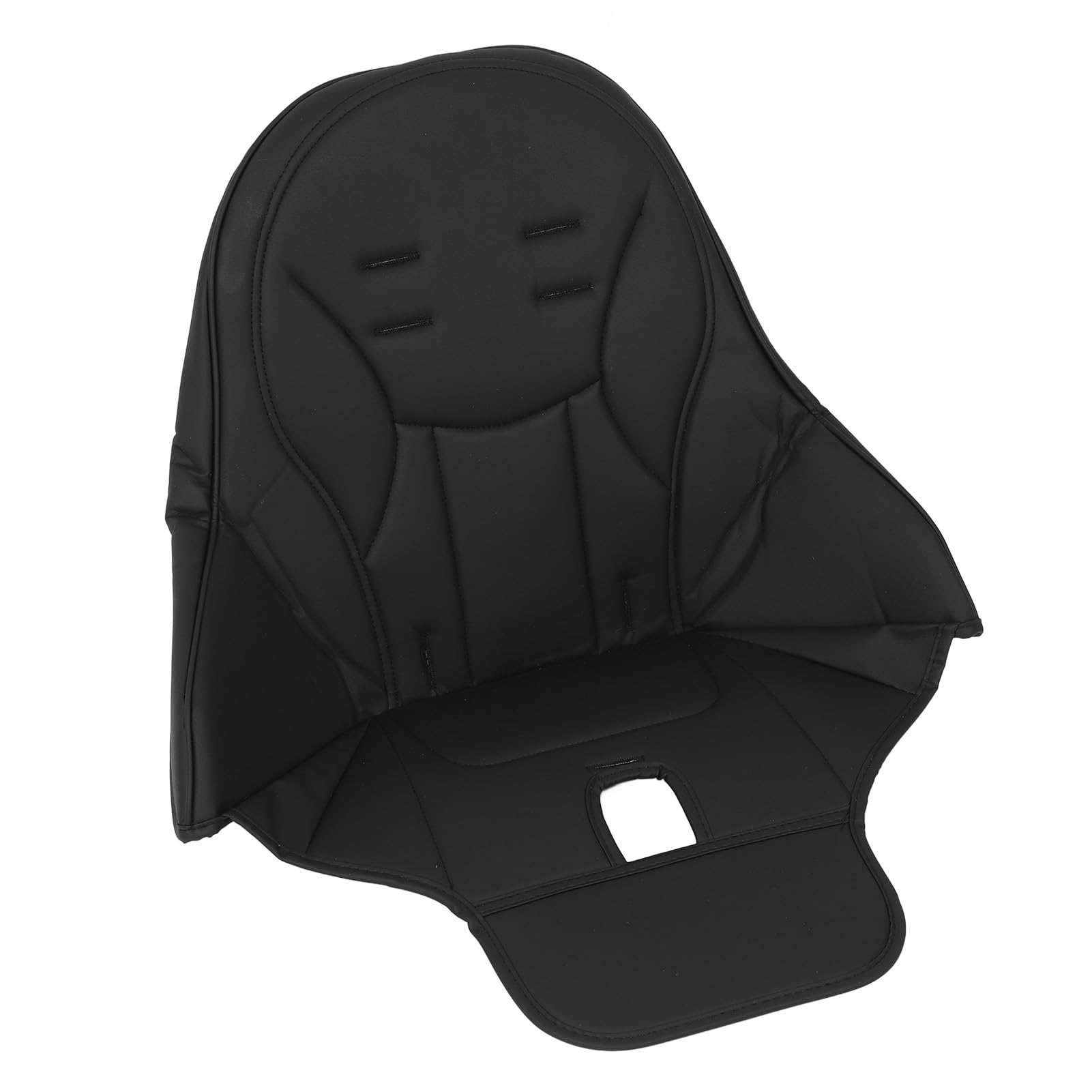 Coussin de Chaise Haute en Cuir PU Doux et Confortable r é sistant à l ' EA (Noire)