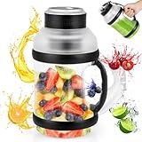 Dreamhigh® 2L Mixer Smoothie Maker, Tragbarer Mixer für Smoothies und Shakes mit 6 Klingen, 4000mAh Mini Mixer Kann 20 Tassen Saft auspressen für Büro, Camping und Reisen
