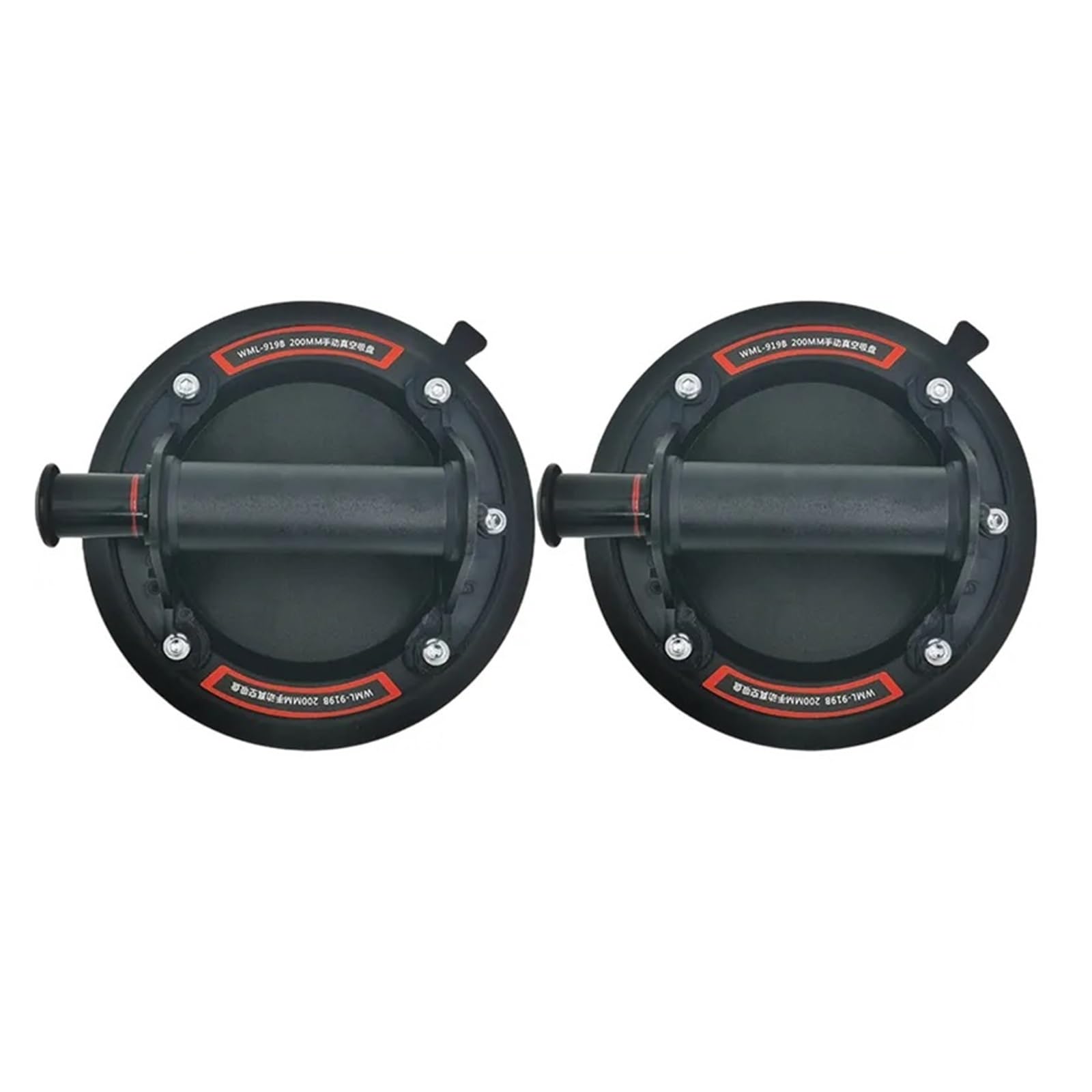 Zxzzas Black 2 Pcs Vacuum Suction Cup, Vacuum Suction Cup 200Kg Loading Capacity Heavy Duty Vacuum Spreader For Tile Adsorption Granite Glass Lifting 8 Inch Cup(Black 2 Pcs)