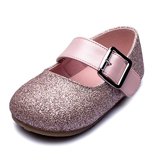 Little Girl's Adorable Buckle Ballerina Flat,Pink,Little Kid,11.5M