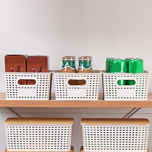 Bacs empilables avec couvercles pour étagères et rangement de bureau - 5