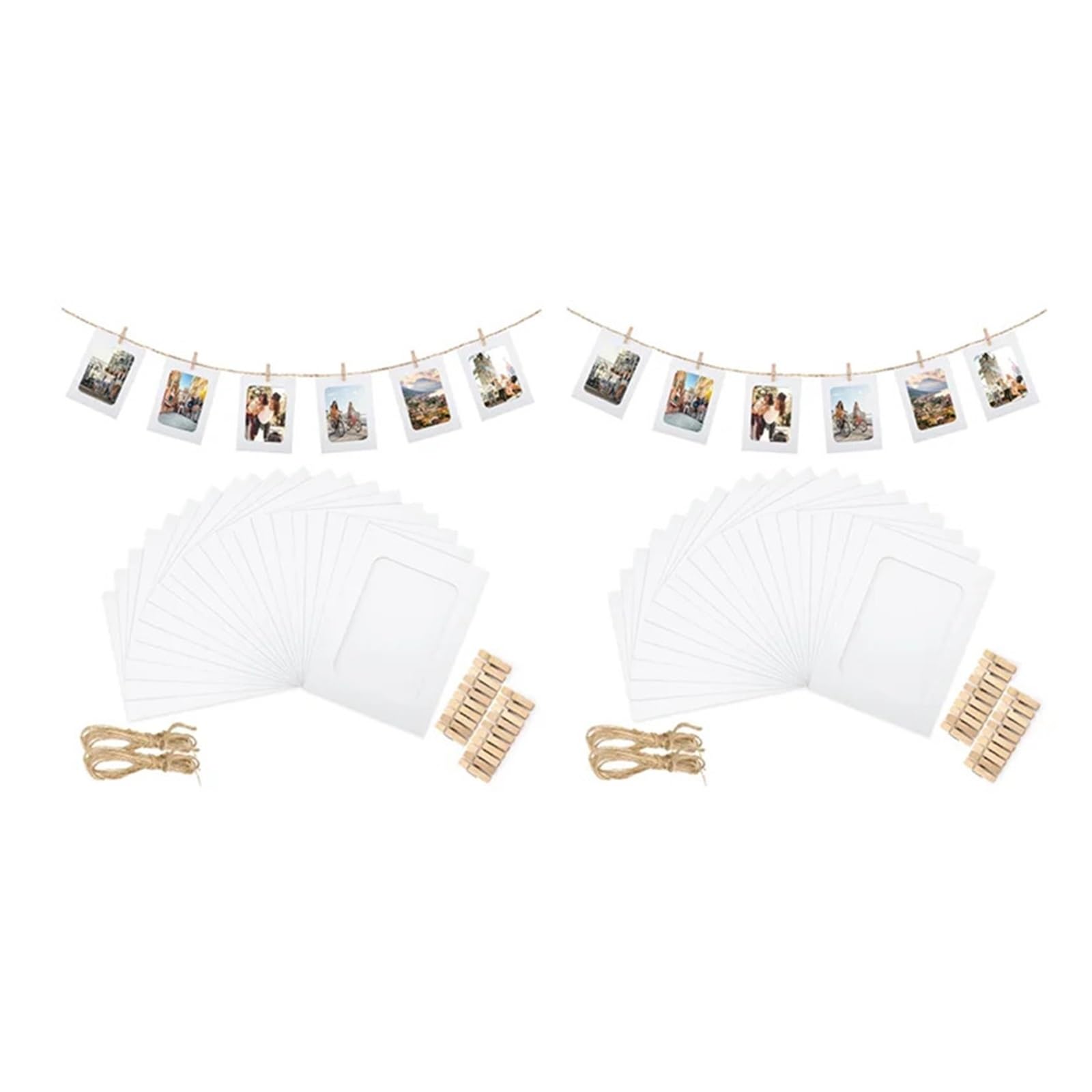 Cardboard Photo Frame 100Pcs Paper Picture Frames For 4X6inch Photo,Kit DIY Cardboard Hanging Display