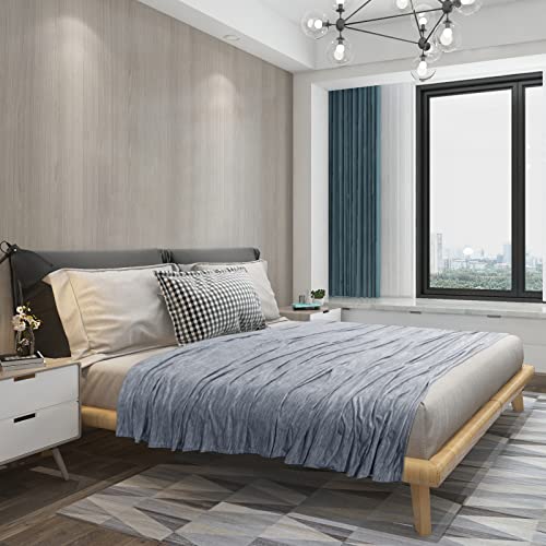 WOLTU Sommerdecke Selbstkühlende Decke Mikrofaser Arc-Chill, Kühldecke mit Q-Max0.45 fürs Schlafen, kühl und hautfreundlich, weiche Sofadecke Reisedecke 150 x 200cm Blau