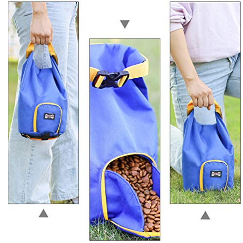 Bolsa de viagem para comida de cachorro Balacoo à prova d'água, bolsa de treinamento dobrável para