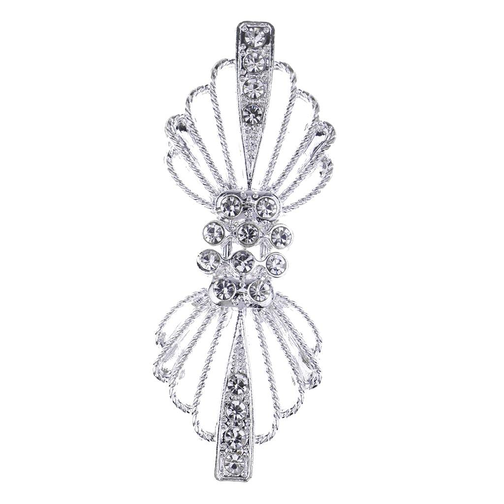 Broche décorative en cristal pour ceintures et ajustement de robes de soirée