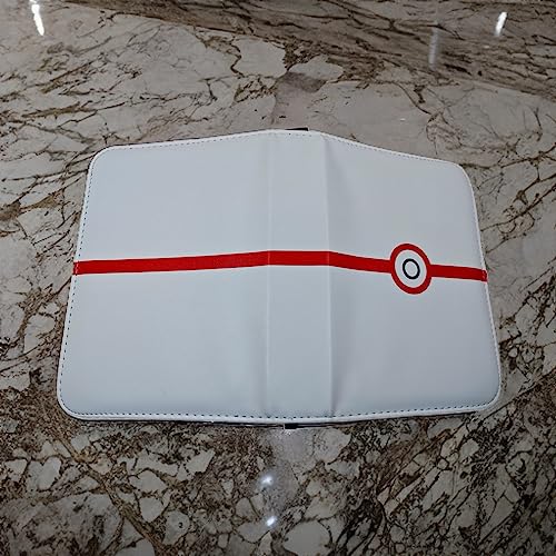 Zsiibo Transaction Card Folder For Tcg Game Cards And Sports Transaction Cards, Suitable For Collectors' Photo Albums With 400 Cards, One Page Can Accommodate 8 Card, White #TOP6