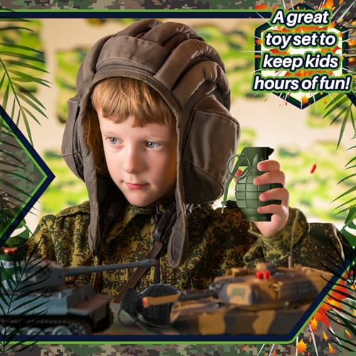 image for Sratte 20 Pcs Grenade Toy Plastic Hand Grenades Halloween Toy Grenades