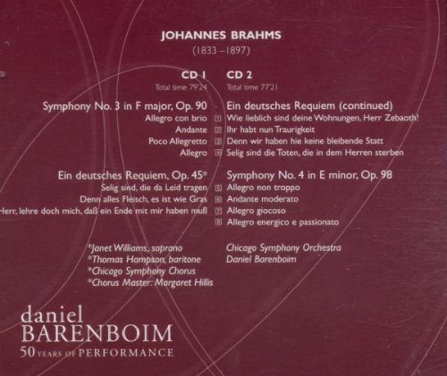 Symphonies Nos 3 & 4 / Ein Deutsches Requiem