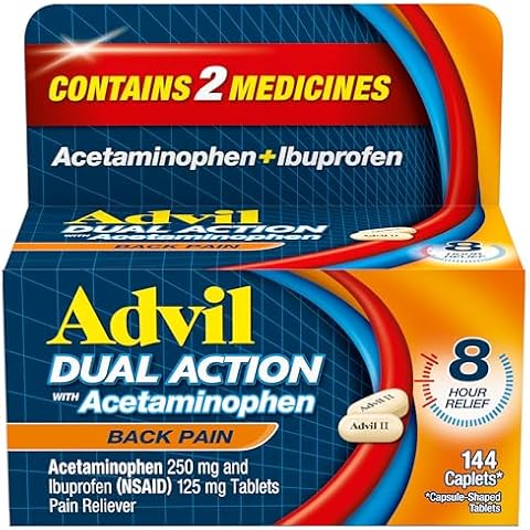 Advil Dual Action Back Pain Caplets - 144 Count Cover