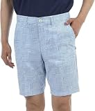 [ニューバランス] ゴルフ メンズ ショートパンツ (ストレッチ性・ジオメトリック柄) / 012-5132003 110_ブルー 5 [L]