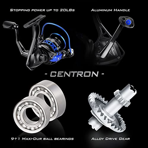 KastKing Centron Spinning Reel – Fishing Rod Combos, Toray IM6 Graphite 2Pc Blanks, Stainless Steel Guides - Image 7