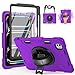 SUPFIVES iPad Pro 11 Case with Strap and Pencil Holder [Support Apple Pencil Charging/Pairing]+Hand Strap+Shoulder Strap+Stand Full-Body Heavy Duty Rugged Shockproof Case for iPad Pro 11'' 2018-Black