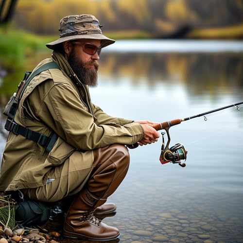 FEISEDY Fishing Sunglasses Men Women, Polarized UV400 Protection, Lightweight Wrap Around Frame B01952