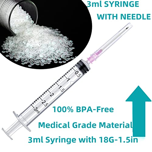 Sirulken SK-S29161330 25 Pack 3Ml 18Ga Lab Syringe Tools thumb #2