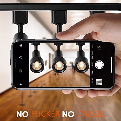 Eaglod 10W Led Track Lighting Heads,Halo Track Light Heards,36°Accent Retail Artwork, Kitchen Linear Track Lights Htype,Dimmable,Cri90, 120V, 6Pack 4000K(Neutral White) #TOP3