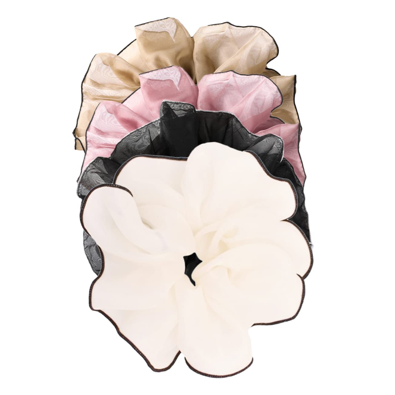 Beavorty 3 Set Di Elastici Per Per Donne Fasce Per Elasticizzate Grandi Scrunchies Per Fermagli Per Per Ragazze Fermacoda Di Cavallo 4 Pezzi*3