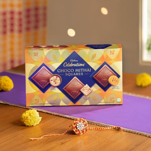 Image of Cadbury Celebrations Chocomithai Squares Assorted Chocolate Gift Box, 108 g