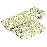 Set Bebé: Cojín Anticólicos (15x10cm) + Saco Térmico Semillas Calienta Cunas (25x10 cm) - Almohada Microondas para Cólicos del Lactante, Funda Lavable, Tela de Algodón 100% y Olor a Lavanda