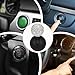 o-ne Touch Start Lever, Diamond-Studded Push Start Button Joystick, Car Button Rocker Ball, Cue-Style Starter Cover Decoration, Car Interior Decor