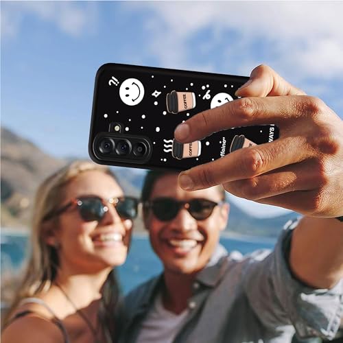 Image of amazon basics Back Case Cover Compatible for Samsung Galaxy M36 5G | Cute Fun Cartoon 3D Ball | Coffee Silicone Case | Camera Protection | Body Protection | Shock Proof | Color Black