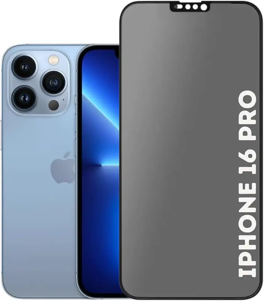 [GL CASES] Película De Privacidade Em Cerâmica Fosca Para iPhone 16 Pro