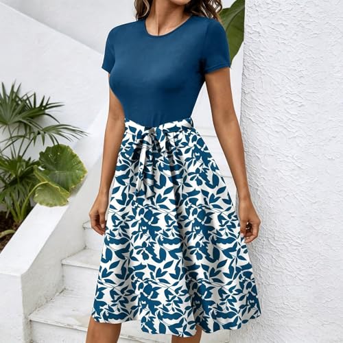 Robe imprimée estivale chic conçue en tissu fluide haut de gamme