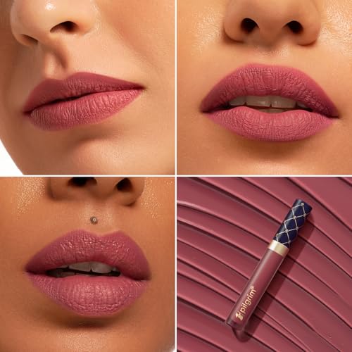 Image of Pilgrim Oh So Creme! Premium Matte Liquid Lipstick | Most Lightweight & Transfer-proof Lipstick | Highly Pigmented & Long-Lasting | 3.5ml (Pink amour-22) | Premium, Lightweight, Transfer-proof, Highly Pigmented, Long-Lasting