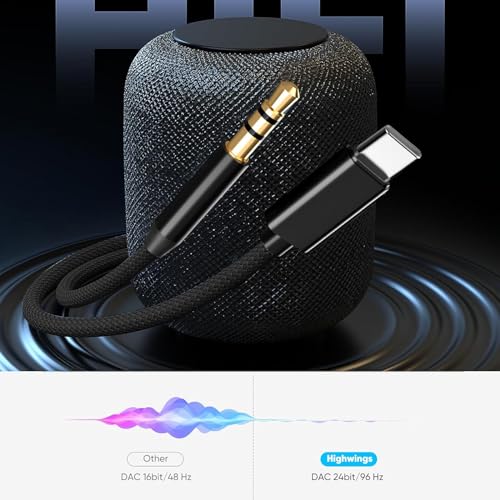 Aux auf USB C Auto Handy, 3,5mm Jack zu Aux USB c Kabel, U-SB C zu aux Stereo Audio Kabel 1M für iPhone 16/15 Pro Max, Samsung Galaxy, Huawei, Oneplus, Xiaomi, Pixel, Kopfhörer, Home/Car Stereos
