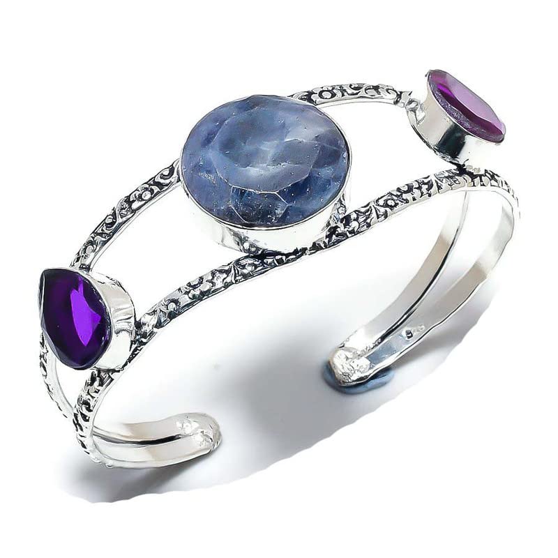 Bracelet manchette saphir bleu pour sublimer vos tenues