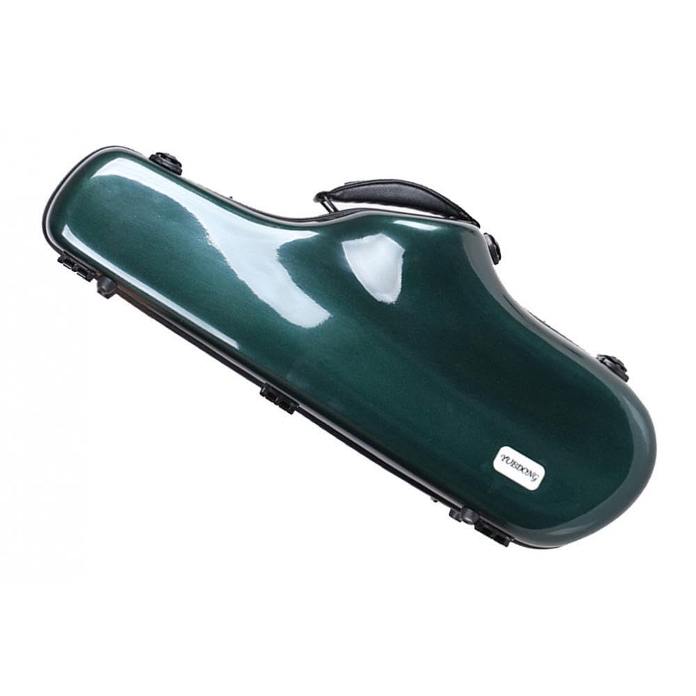 WUUISDNX Custodia resistente per sassofono con tracolla per musicisti che proteggono i sassofoni contralto durante i viaggi. Borsa portatile per sassofono , verde , 62x24x14cm