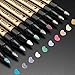 Produktbild Metallic Marker Stifte Set,APOGO 10 Farben Metallischen Stift Pens für Kartenherstellung DIY Fotoalbum,Gästebuch Hochzeit, Scrapbook, Gold Metallischen Stift set zum Bemalen Stein, Keramik, Glas, Holz