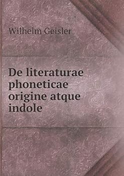 Paperback De literaturae phoneticae origine atque indole Book