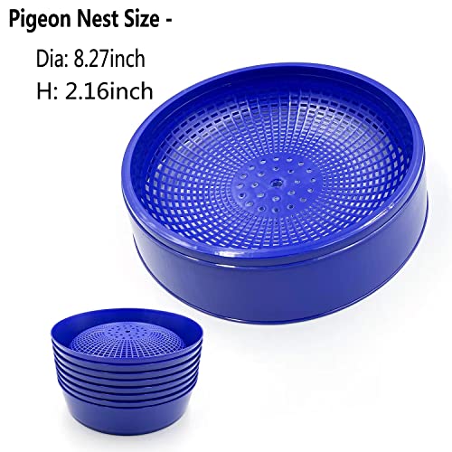 Ecjiuyi 6Pcs Pigeon Nest Bowl,Plastic Bird Nest Bird Cage Breeding Hatching Nest With 6Pcs Coconut Palm Mat For Racing Pigeons, Doves,Quails And Small Birds,Pet Cage Supplies #TOP1