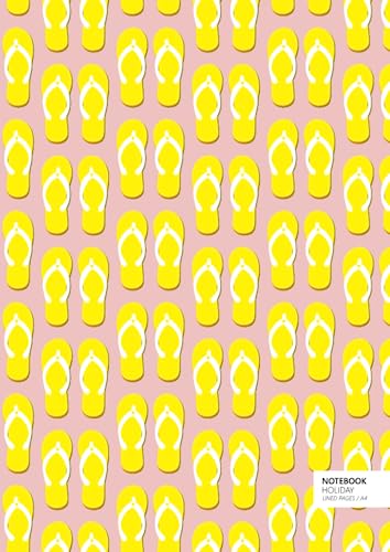 Holiday Notebook - A4: (Pink Yellow Edition) Fun notebook 192 lined pages (A4 / 8.27x11.69 inches / 21x29.7cm)