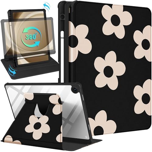 Étui Samsung Galaxy Tab A9 Plus Kidcube floral avec porte-crayon