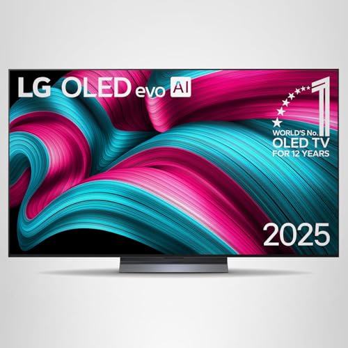 LG OLED55C54LA TV 55 Zoll (139 cm) 4K OLED evo AI TV (α9 Gen8 4K AI Prozessor, webOS 25, 120Hz (VRR bis zu 144Hz)) [Modelljahr 2025] [Energieklasse F]