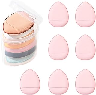 7 piezas de esponja de maquillaje rosa, mini ...