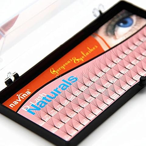 102 Strips Individual False Eyelashes D-Curl 0.12 mm Thick 3D W Fake Eyelashes Extension Strips 8 mm No Knots (8 mm) Cover