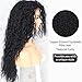 SAPPHIREWIGS Curly Lace Front Wigs for Black Women Long Black Wig Glueless Synthetic Loose Curly Wig Pre Plucked Hairline with Baby Hair Daily Party Uses 26 inch