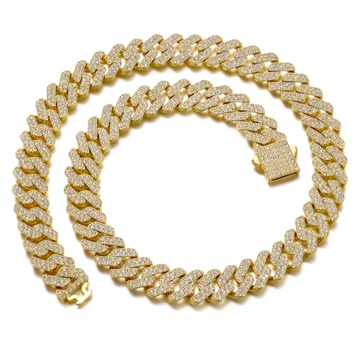 Saintda Gold Cuban Link Chain